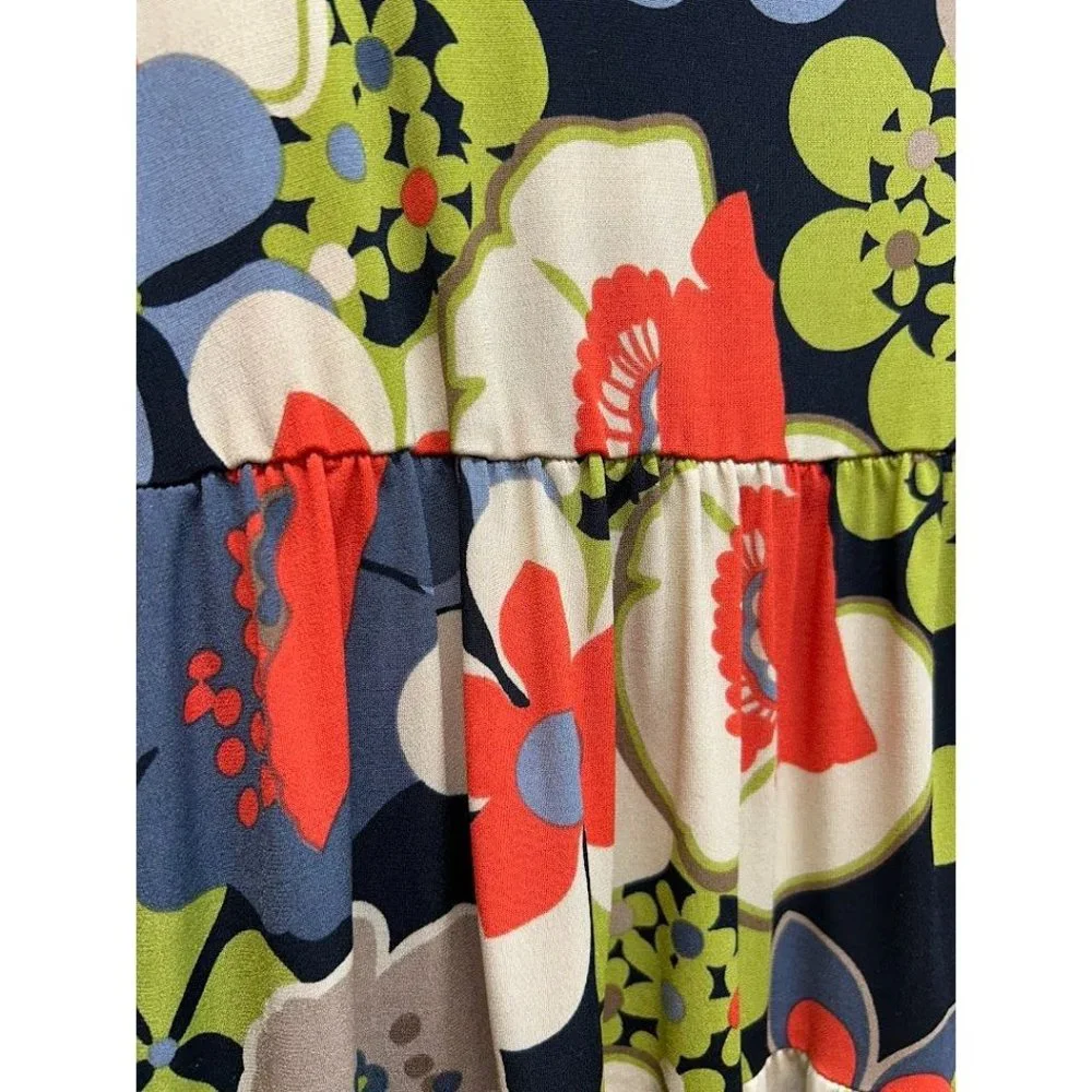Ivy Jane Uncle Frank Tiered Ruffle‎ Floral Dress Size Small